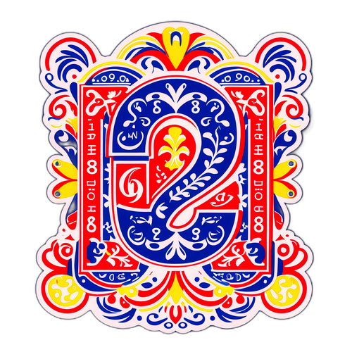 Design inspirat de cultura românească cu numerele de loterie 6/49