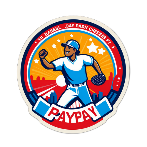 PayPayドームのスポーティな雰囲気をテーマにしたステッカー