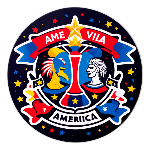 Cartão Festivo promovendo o jogo entre América-MG e Vila Nova