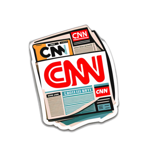 Vintage stylizované logo CNN