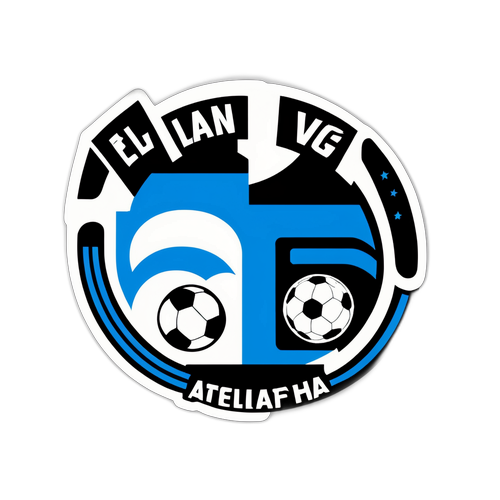 Sticker tematic de fotbal - Rivalitate prietenoasă