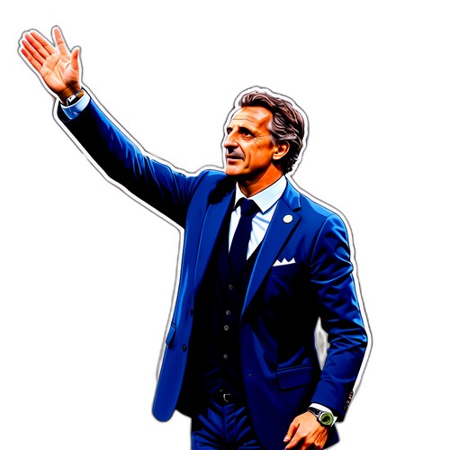 Ο προπονητής της Λάτσιο χαιρετά τον κόσμο μετά από έναν αγώνα