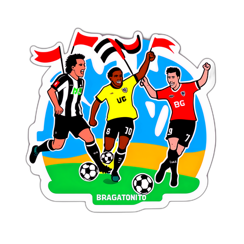 Stiker Pertandingan Sepak Bola Energetik