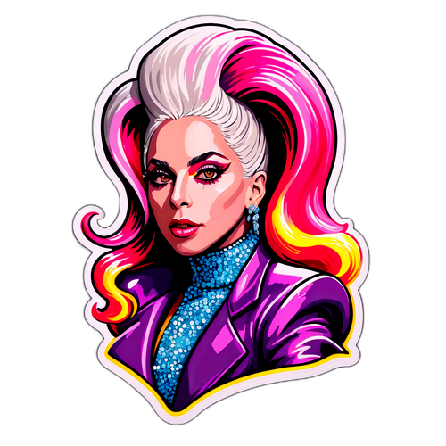 Autocollant de Lady Gaga