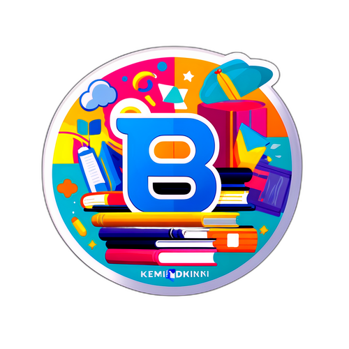 Sticker Desain dengan Logo Kemendikdasmen