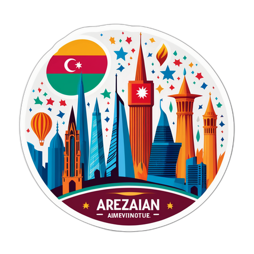 Sticker ya Kijani ya Azerbaijan