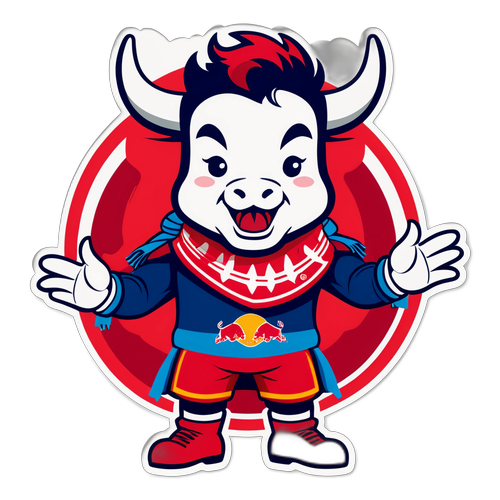 Sticker ya Maskot ya NY Red Bulls