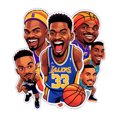 Celebrity 3-Point Contest Stickers