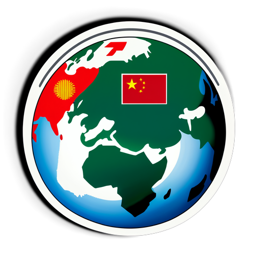 全球经济与中国的相互依存关系贴纸