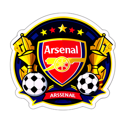 Sticker ya Alama ya Arsenal