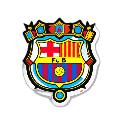 एफसी बार्सिलोना का क्रेस्ट स्टिकार