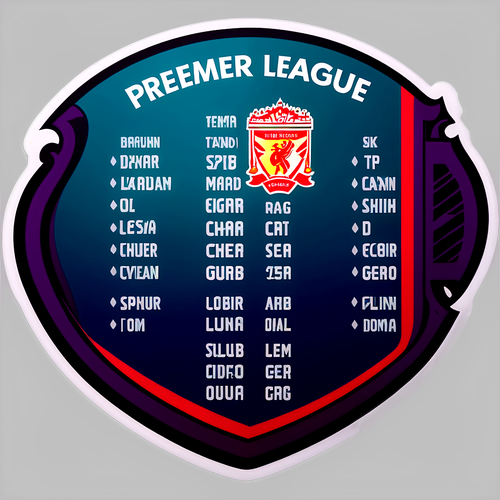 Biển báo Lịch Premier League