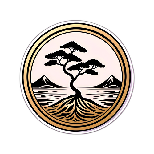 静かなトーンのステッカー