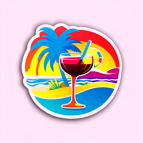 Bodrum'un Lایkürleri ve Plaj Barları Sticker'ı