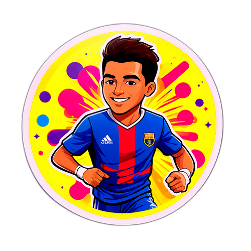 阿尔卡拉斯成就與青春活力的貼紙