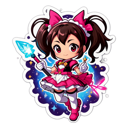 魔法少女に変身する恵美