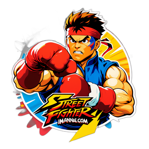 Retro na Sticker para sa Street Fighter Movie 2026
