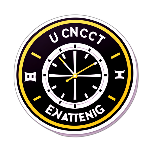 大学入試センターのシンボルをモチーフにした時計デザイン