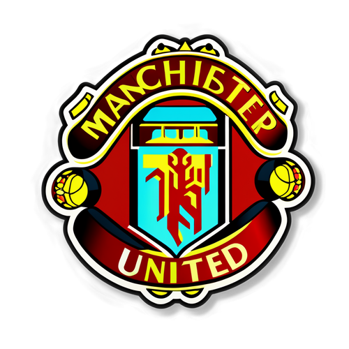 Adesivo Moderno do Manchester United