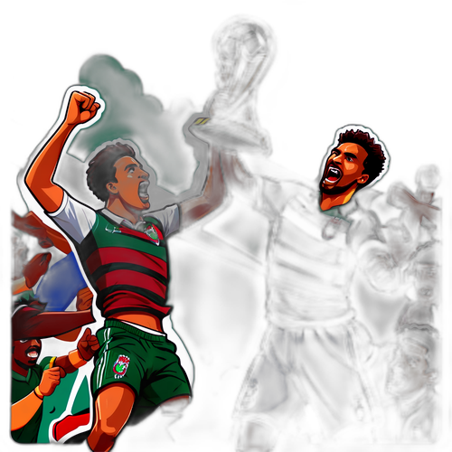 Vibrant sticker design fra Fluminense vs Al-Hilal