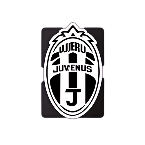 สติกเกอร์ยูเวนตุสในสไตล์มินิมอล