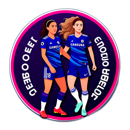 Desain Stiker Chelsea FC Women vs FC Barcelona Femení