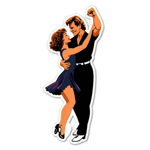 L'Adesivo Imperdibile di Dirty Dancing: Rivivi la Magia di Patrick Swayze e Jennifer Grey!