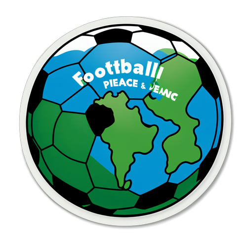 Futbol Barış Getirir Sticker