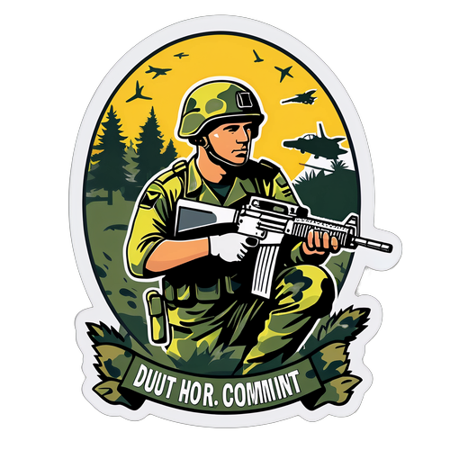 סצנה שקטה של שירות צבאי