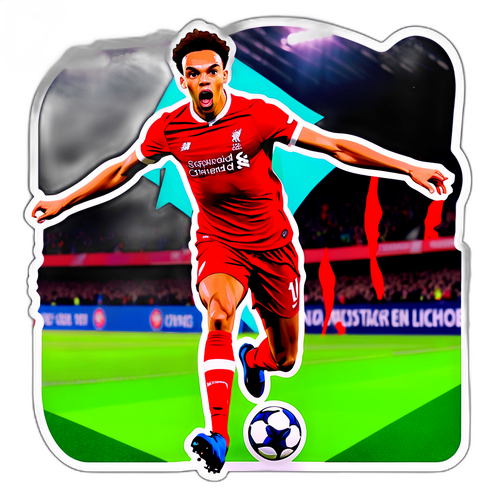 Stiker Aksi Trent Alexander-Arnold