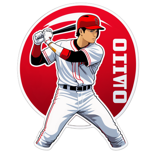Ohtani's Power Pose Sticker