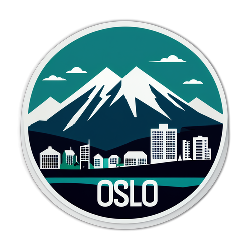 Conception minimaliste de la ville d'Oslo
