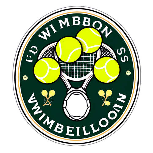 Vintage Wimbledon Logo Sticker 2025