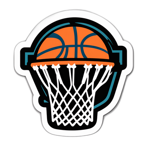 Shoot Your Shot! Basketball Hoop Sticker
