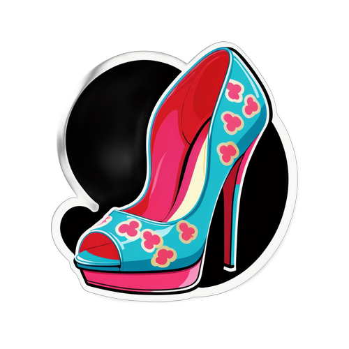 Stiker Sepatu Pop Art