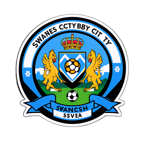 斯旺西對曼城徽章貼紙
