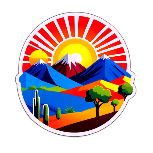 Paisaje de Córdoba: Sol Brillante y Montañas