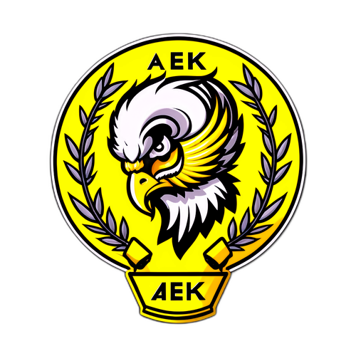 Autocolant pentru echipa AEK