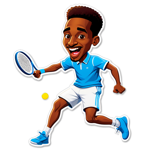Humorvolles Tennisdesign von Diallo