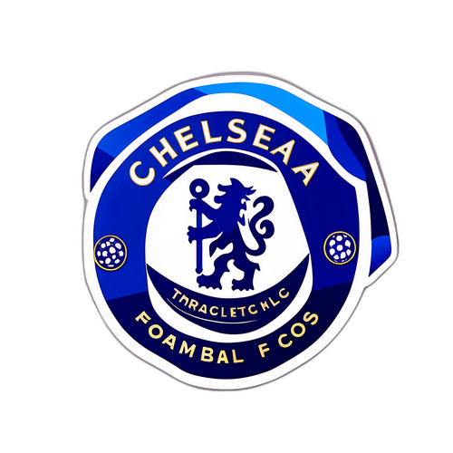 Chic na Sticker ng Chelsea FC Logo