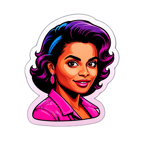 Adesivo retrô de Dira Paes