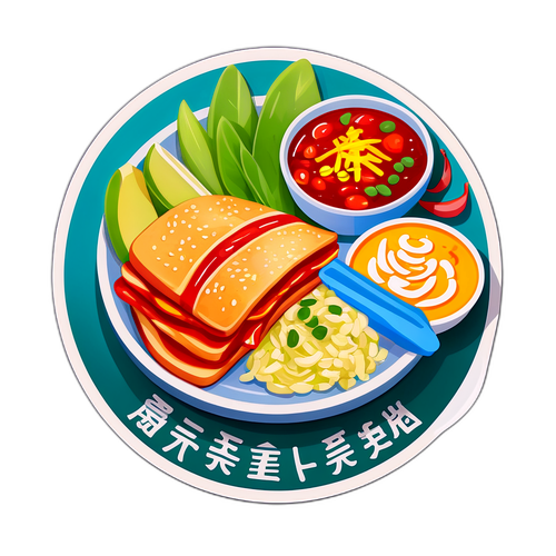 河南“良心价格”的午餐贴纸