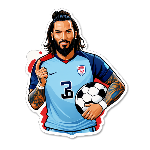 Score Big with Pete Wicks: The Stylish Sticker That Transforms Football Culture!