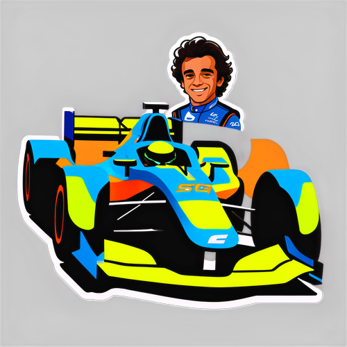 Pemandangan Padu! Lando Norris dan Kereta Berwarna Ceria Beraksi di Lintasan!