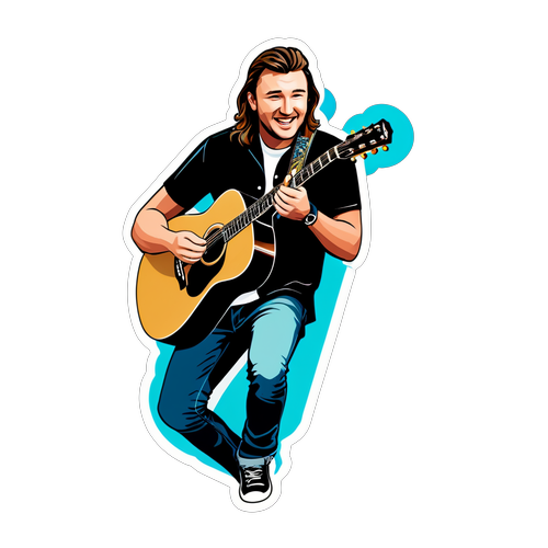 Autocollant dynamique pour concert de Morgan Wallen