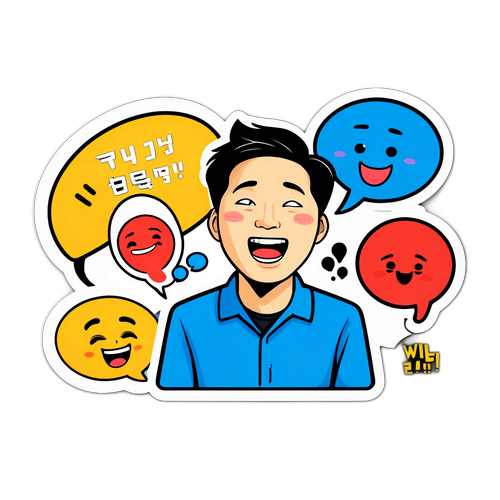 이경규의 유머 스티커 디자인
