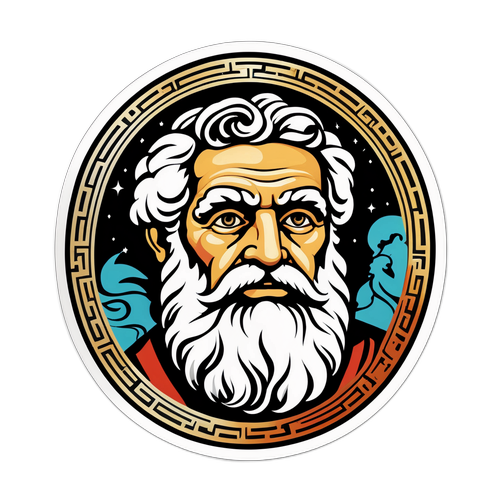 Αφηρημένο σχέδιο που αντιπροσωπεύει τον Έλληνα φιλόσοφο Πάυλο Φύσσα