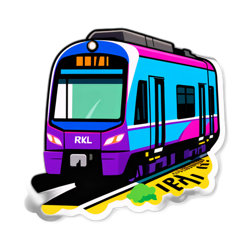 Stiker Kereta Rel Listrik (KRL)