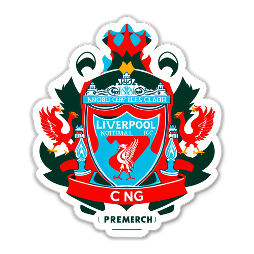 Vibrant Liverpool FC Sticker with Forest Stadium Backdrop