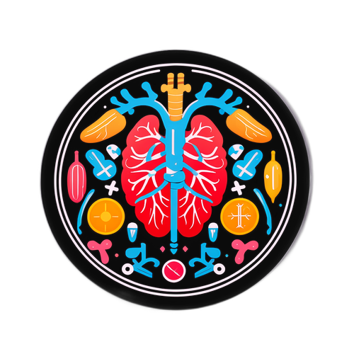 Sağlık Temalı Anatomik Sticker